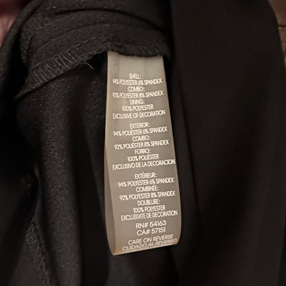 Calvin Klein Black Dress with Shimmering Sleeves - Picture 9 of 10